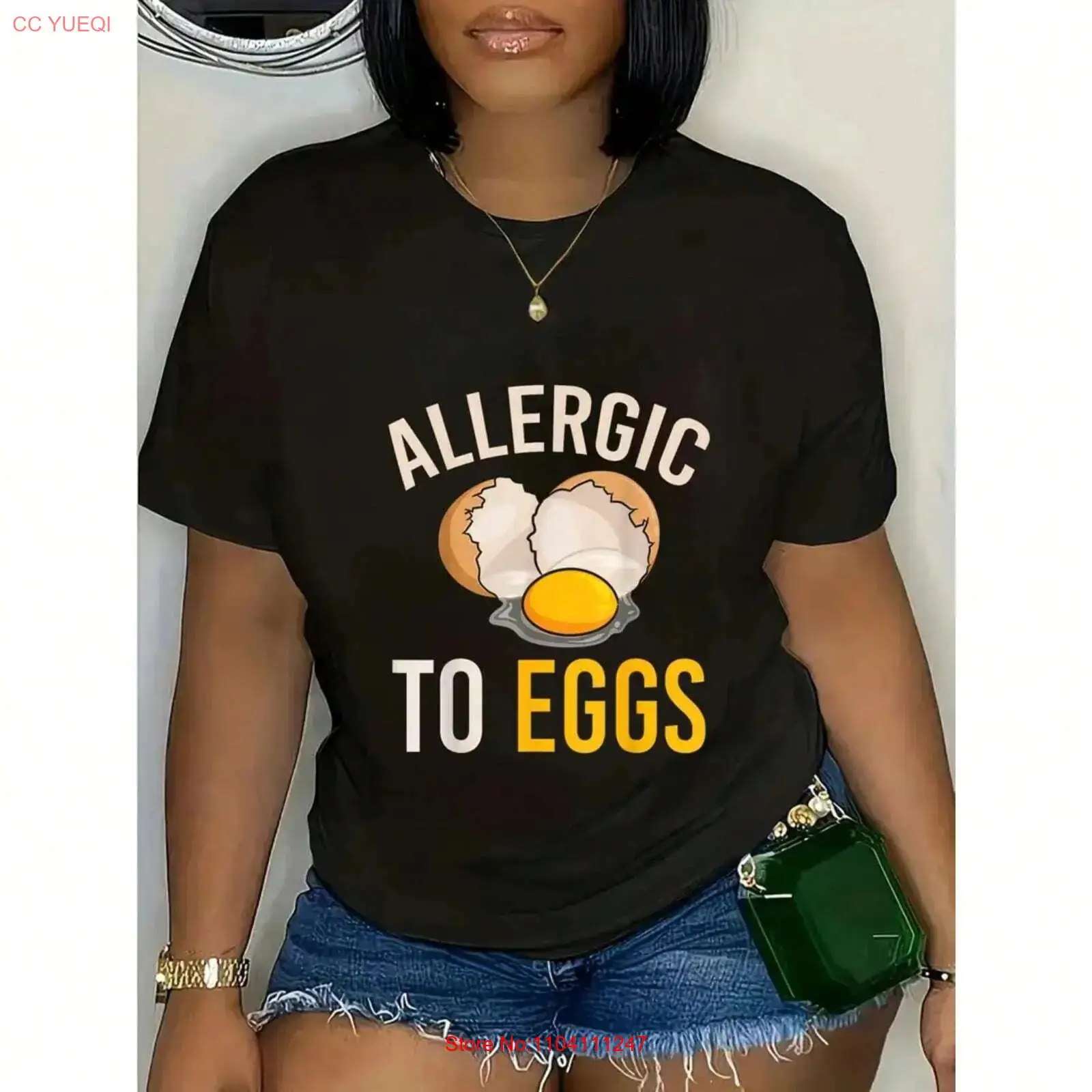 Vintage Fashion Patterns - Ladies' Fun Egg Allergy Pattern T