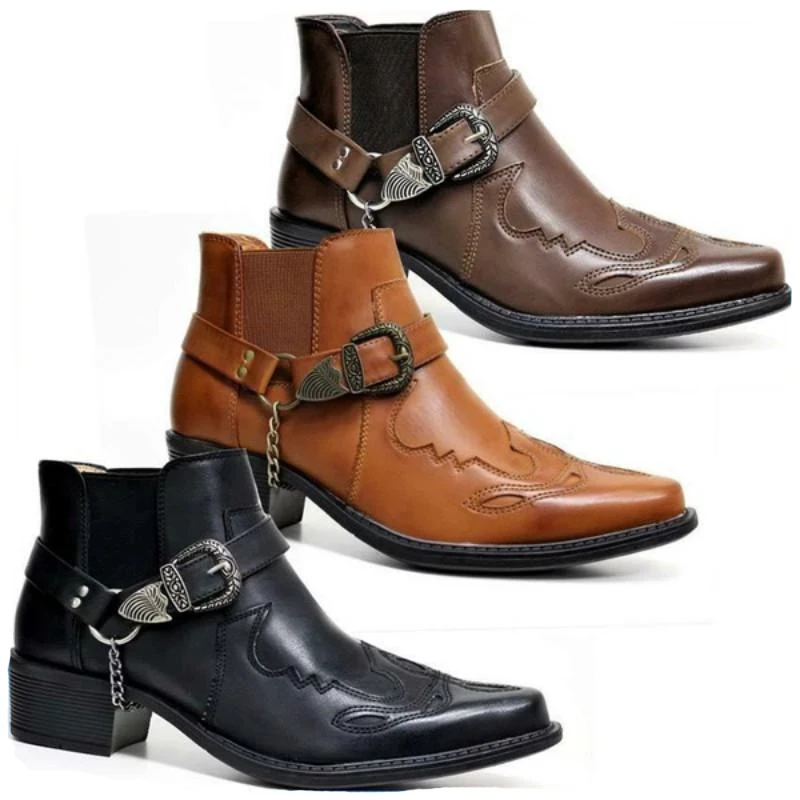 Vintage Fashion In 2025 - Fashion 2025 Men's Vintage Cowboy Boots