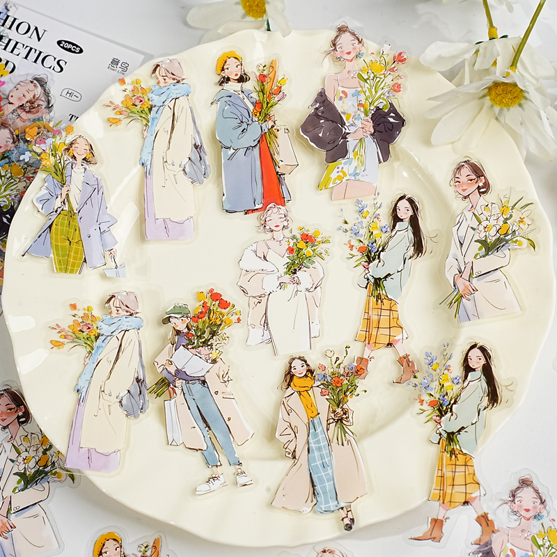 JIAMEI 20pcs Dressing Aestheti - Vintage Fashion Magazine recension och pris