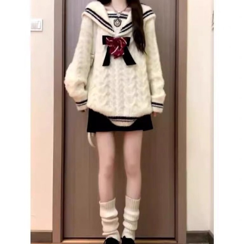 Ezgaga Knitted Sweater Women P - Vintage Fashion Style Female recension och pris