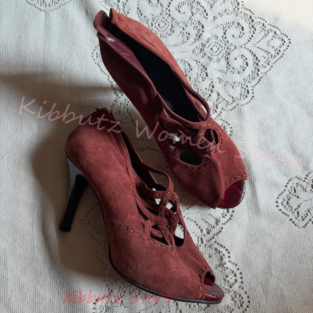 Vintage Rome Sandals Suede Lea - Vintage Fashion Dress recension och pris