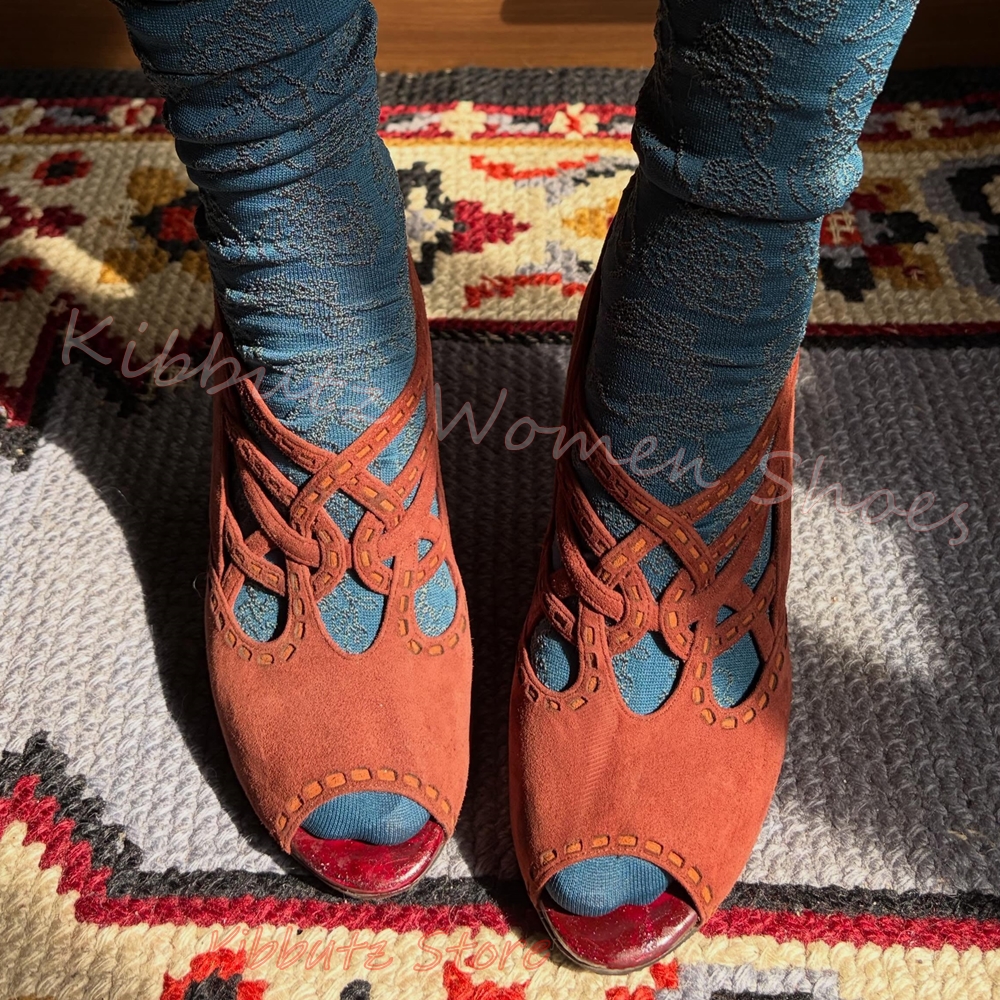 Vintage Rome Sandals Suede Lea - Vintage Fashion Dress recension och pris