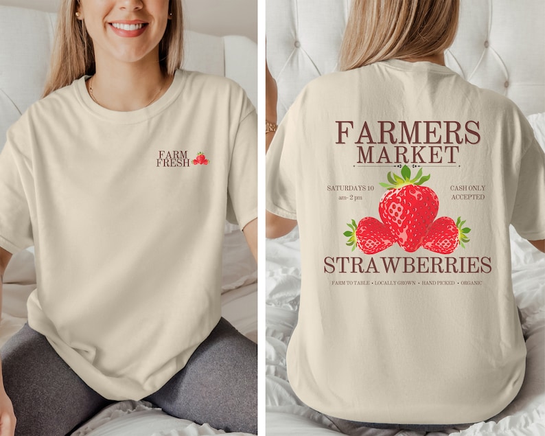 Farmers Market Strawberries Fr - Vintage Fashion Market recension och pris