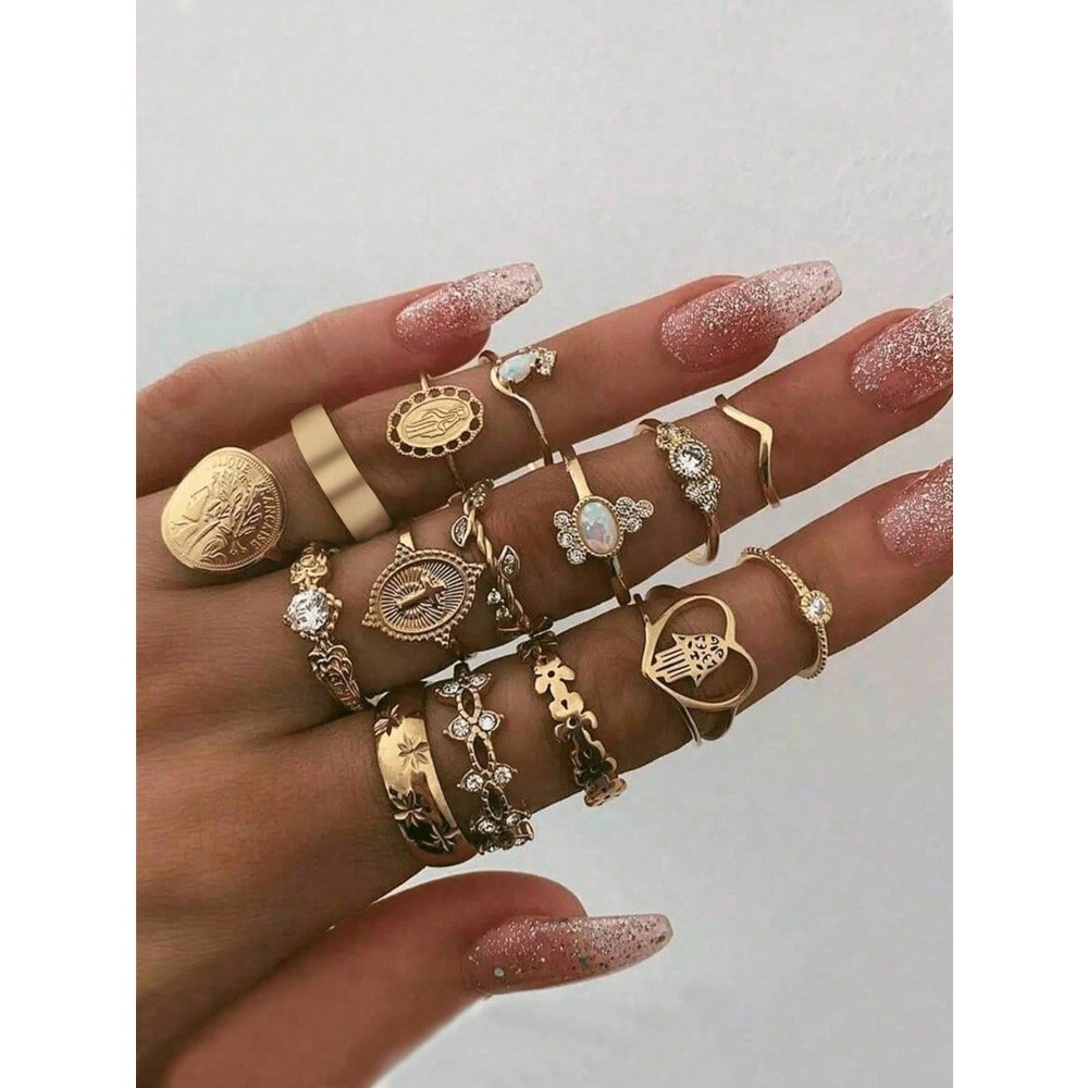 30Pcs Dainty Pattern Hair Ring - Vintage Fashion Patterns recension och pris