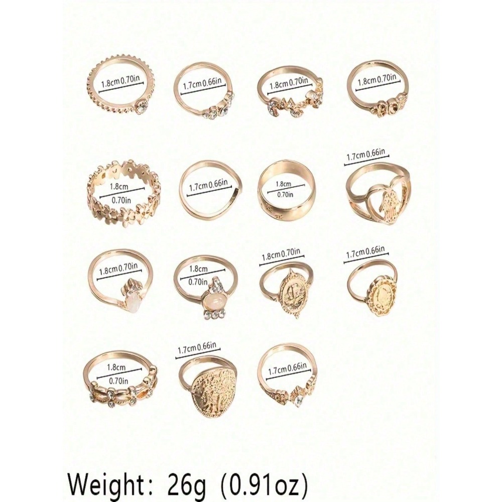 30Pcs Dainty Pattern Hair Ring - Vintage Fashion Patterns recension och pris