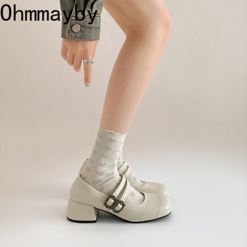 Vintage Thick Heel Women Mary  - Vintage Fashion Dress recension och pris