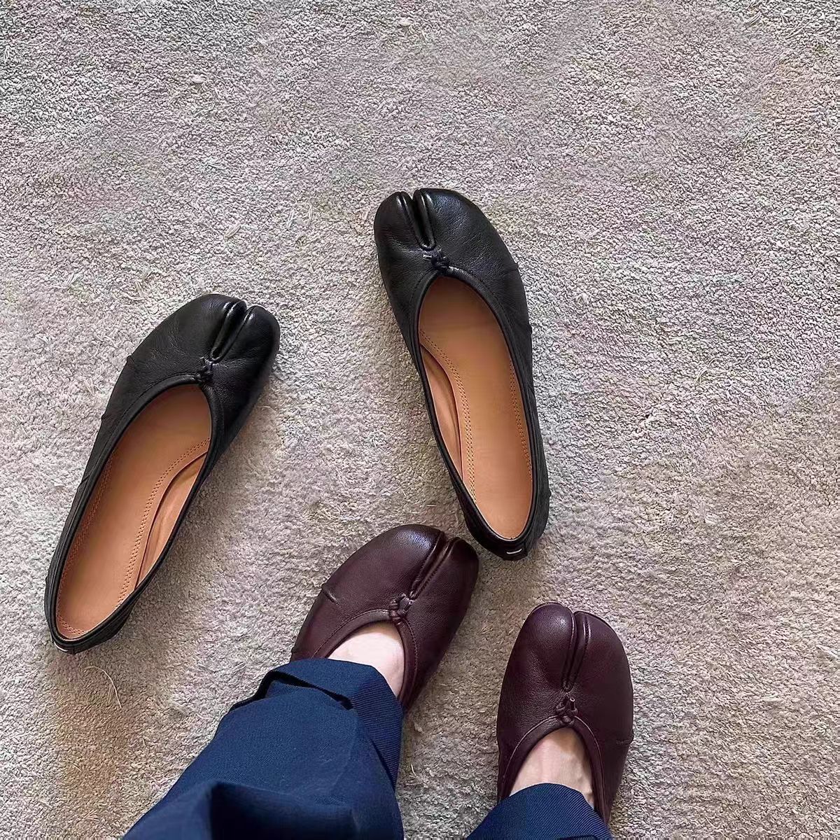 Fashion Split Toe Flat Hoof Ma - Vintage Fashion Designers recension och pris