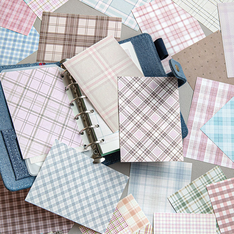 50pcs Creative Plaid Decor Scr - Vintage Fashion Magazine recension och pris