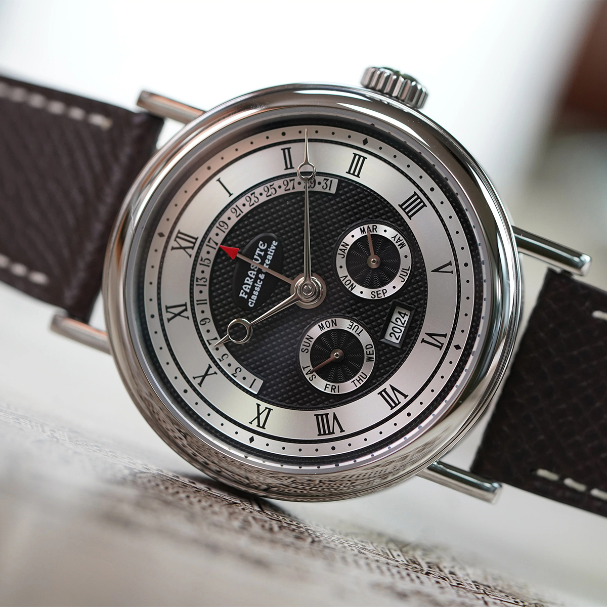 FARASUTE Men Automatic Watch 3 - Vintage Fashion Week recension och pris
