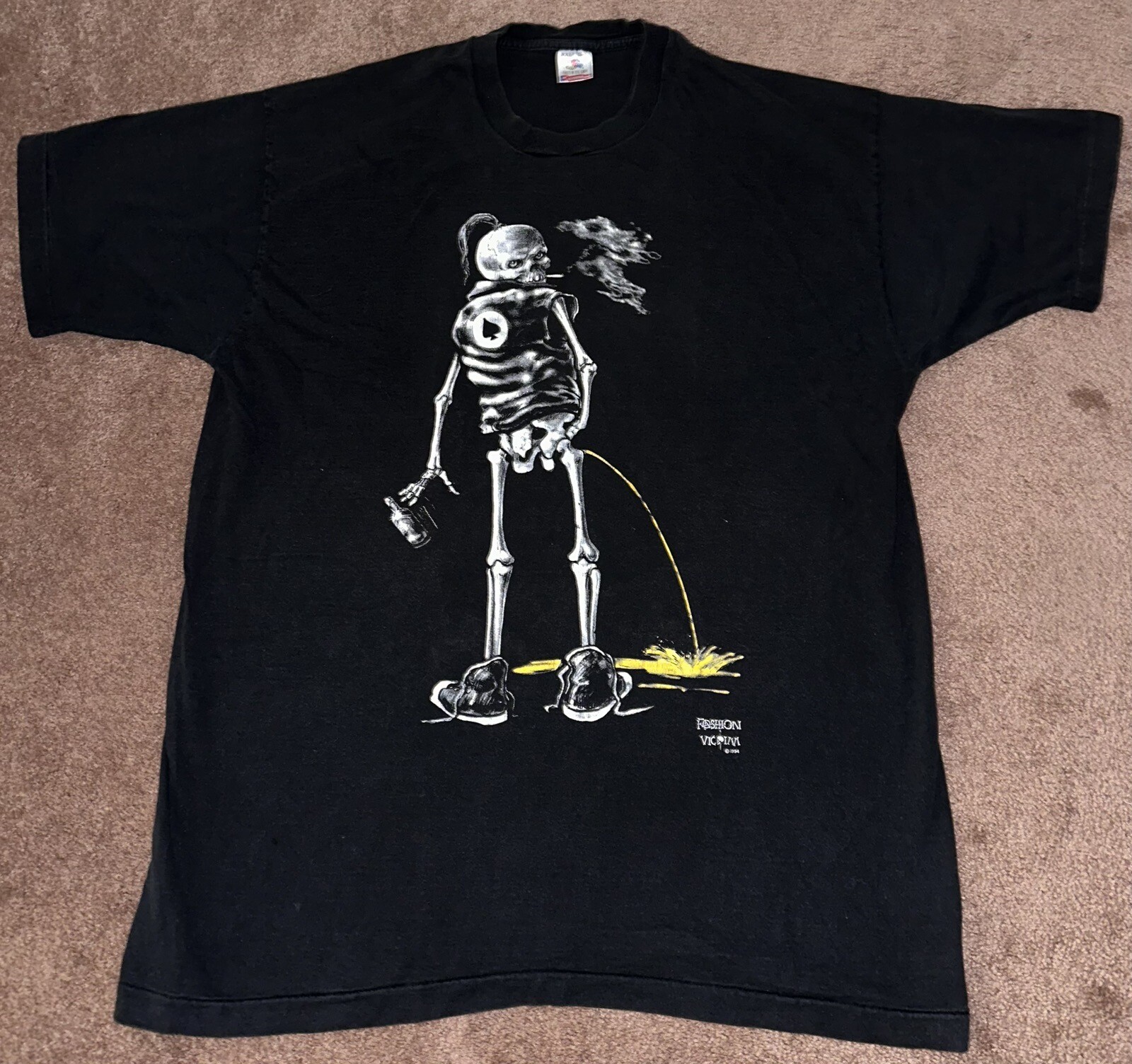 Vintage 1994 Skeleton Grunge S - Vintage Fashion Victim recension och pris