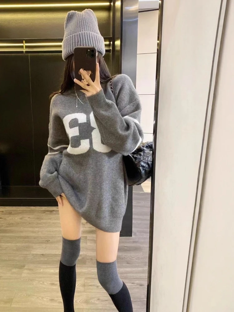 Y2K Vintage Knitted Sweater Wo - Vintage Fashion In 2025 recension och pris