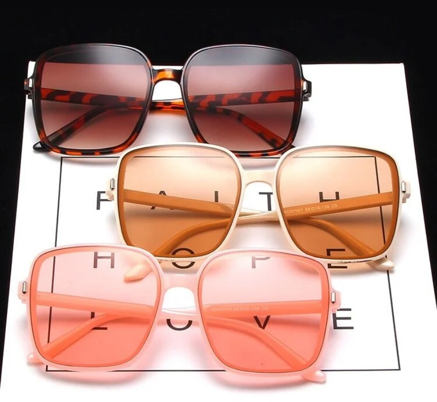 Vintage Oversized Square Sungl - Vintage Fashion Glasses recension och pris