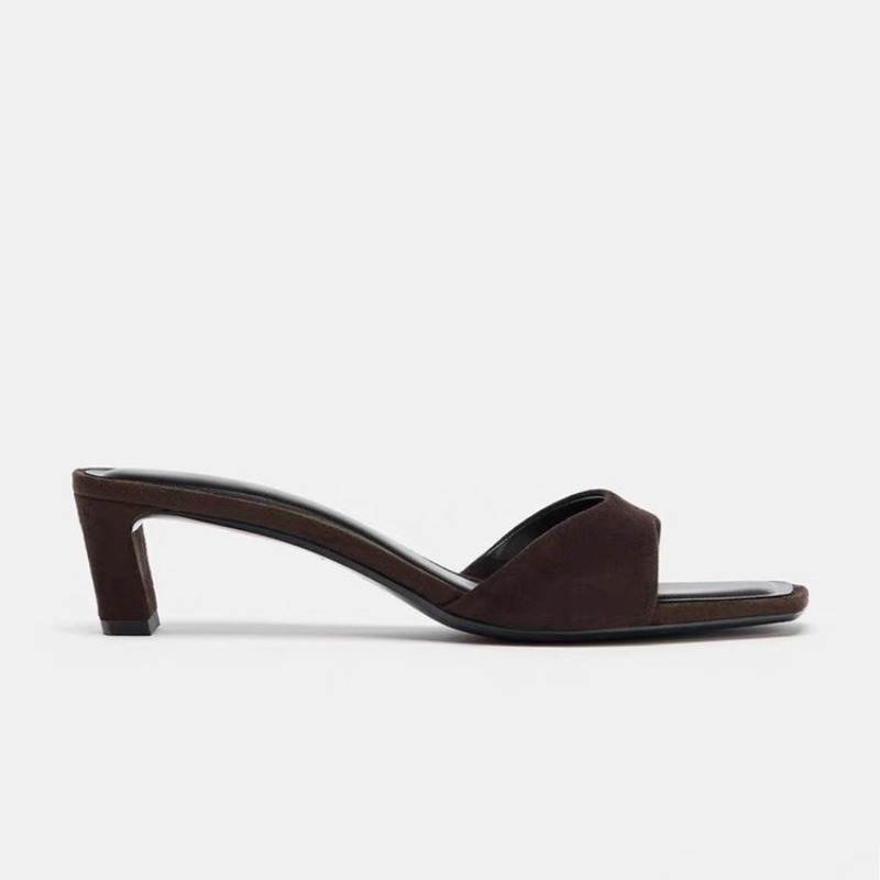Vintage Brown Faux Suede Slipp - Vintage Fashion Designers recension och pris