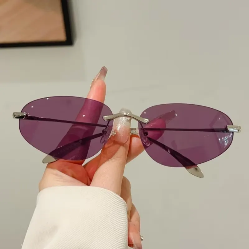KAMMPT Y2k Rimless Sunglasses  - Vintage Fashion In 2025 recension och pris