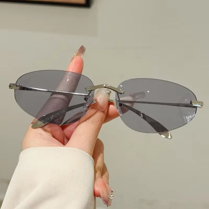 KAMMPT Y2k Rimless Sunglasses  - Vintage Fashion In 2025 recension och pris