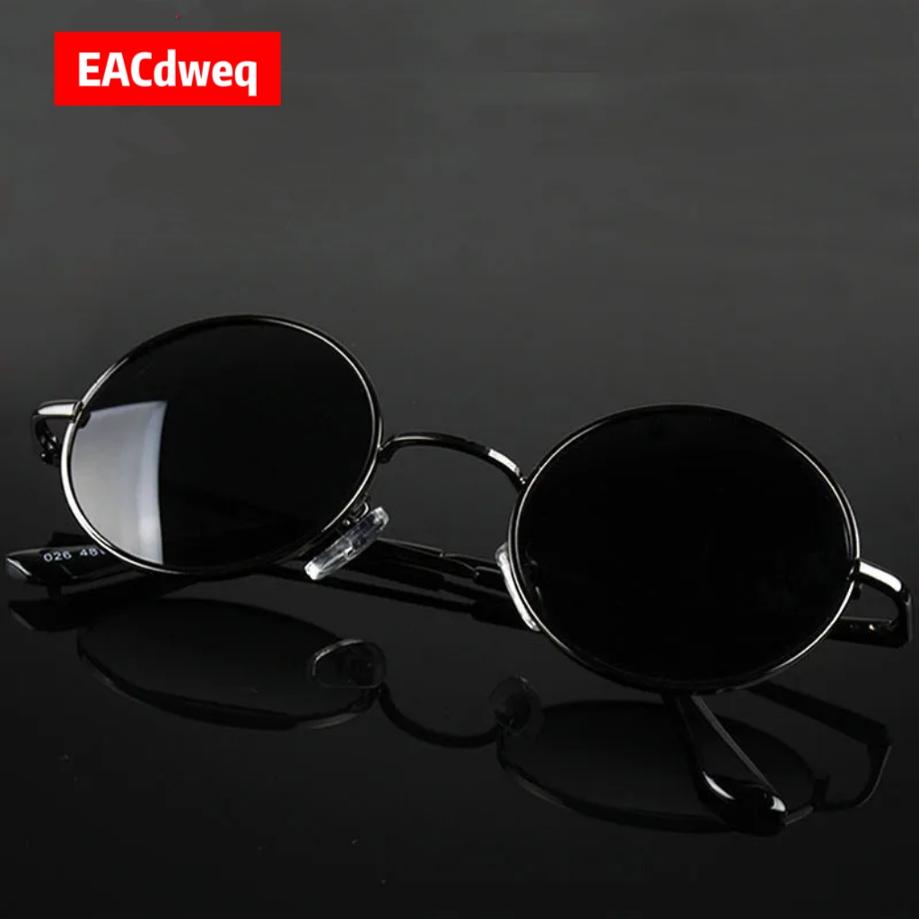 Retro Vintage Round Sunglasses - Vintage Fashion Streetwear recension och pris