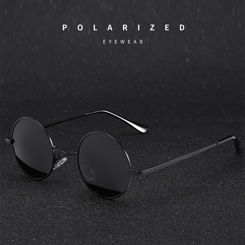 Retro Vintage Round Sunglasses - Vintage Fashion Streetwear recension och pris