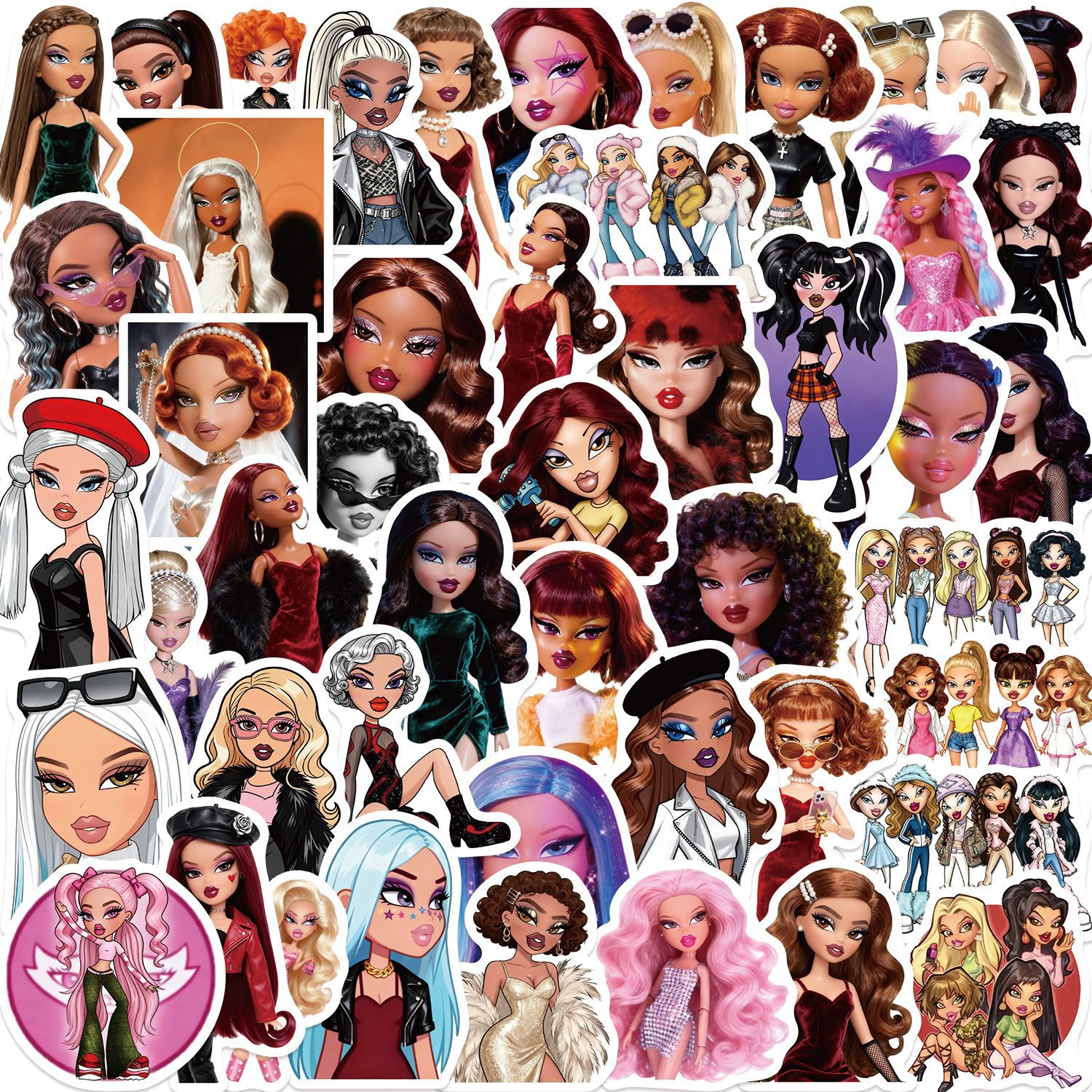 50Pcs Trendy Hot Girl Graffiti - Vintage Fashion Magazine recension och pris