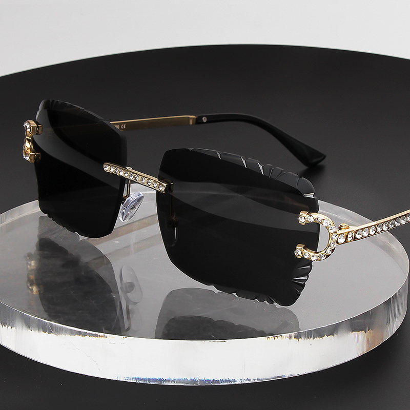 Fashion Rimless Square Sunglas - Vintage Fashion Streetwear recension och pris