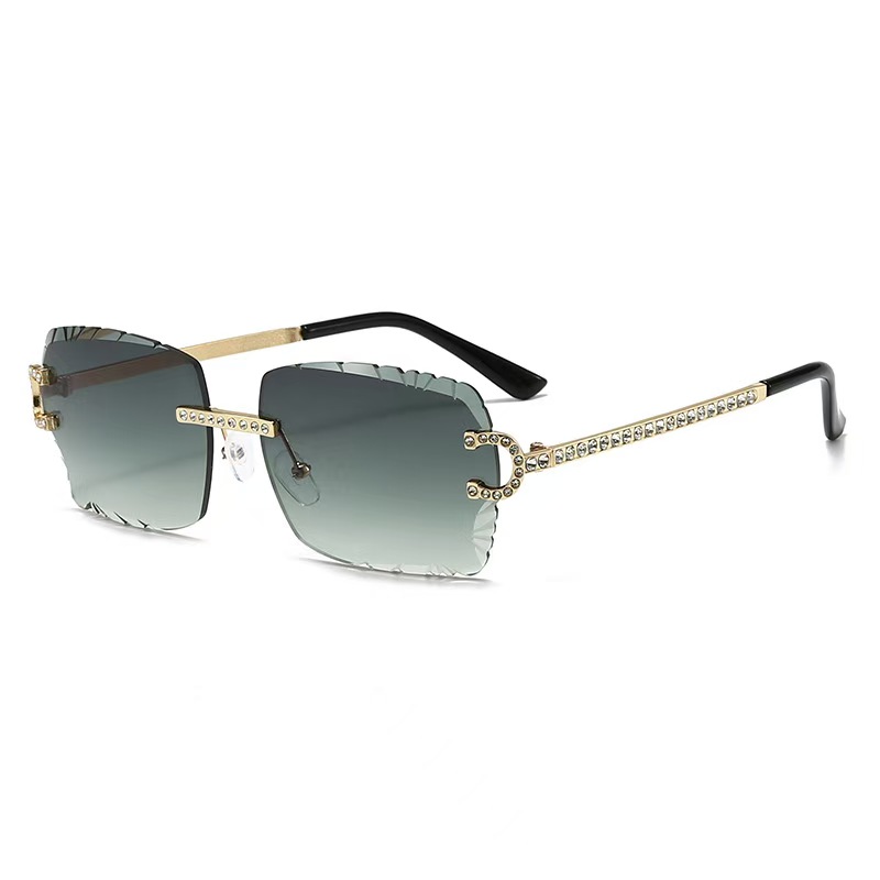 Fashion Rimless Square Sunglas - Vintage Fashion Streetwear recension och pris