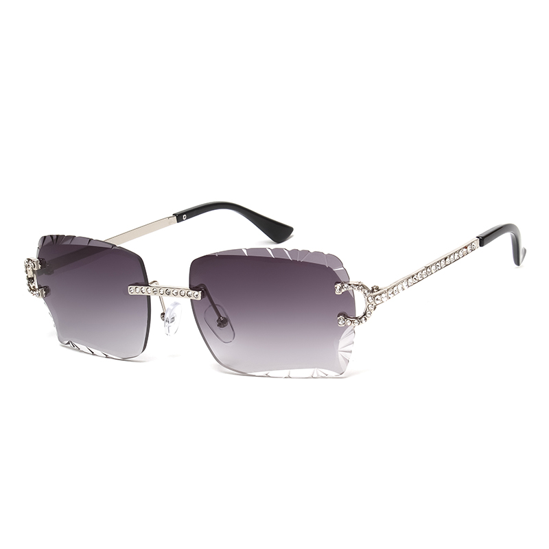 Fashion Rimless Square Sunglas - Vintage Fashion Streetwear recension och pris