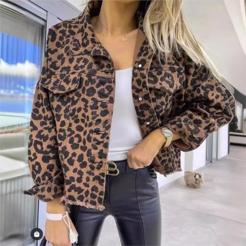 Spring Autumn Vintage Leopard  - Vintage Fashion Style Female recension och pris