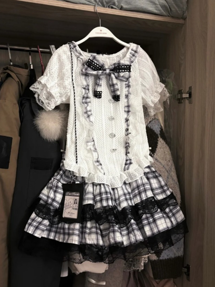 Japanese Sweet Preppy Style 2  - Vintage Fashion Style Female recension och pris