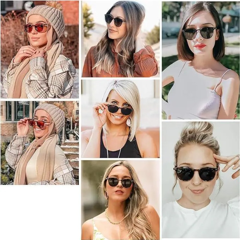 Vintage Fashion Round Sunglass - Vintage Fashion Streetwear recension och pris