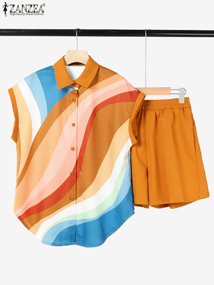 Women Short Sets ZANZEA Summer - Vintage Fashion In 2025 recension och pris