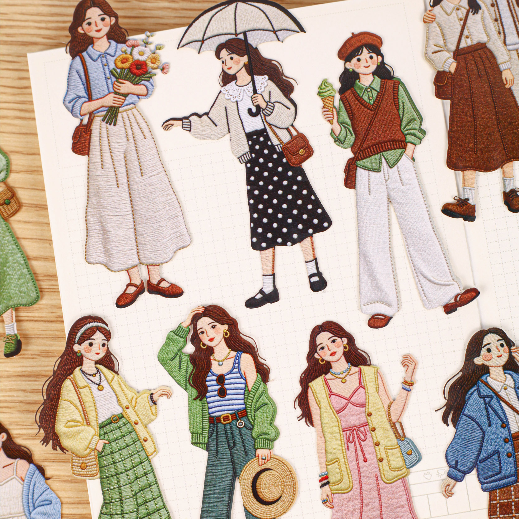 16pcs  Retro Fashion Character - Vintage Fashion Magazine recension och pris