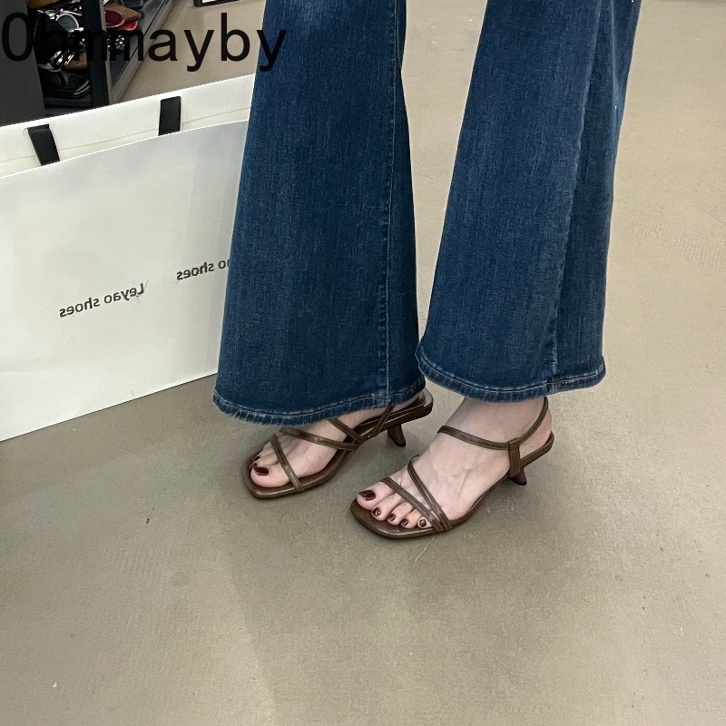 Vintage Summer Open Toe High H - Vintage Fashion Dress recension och pris