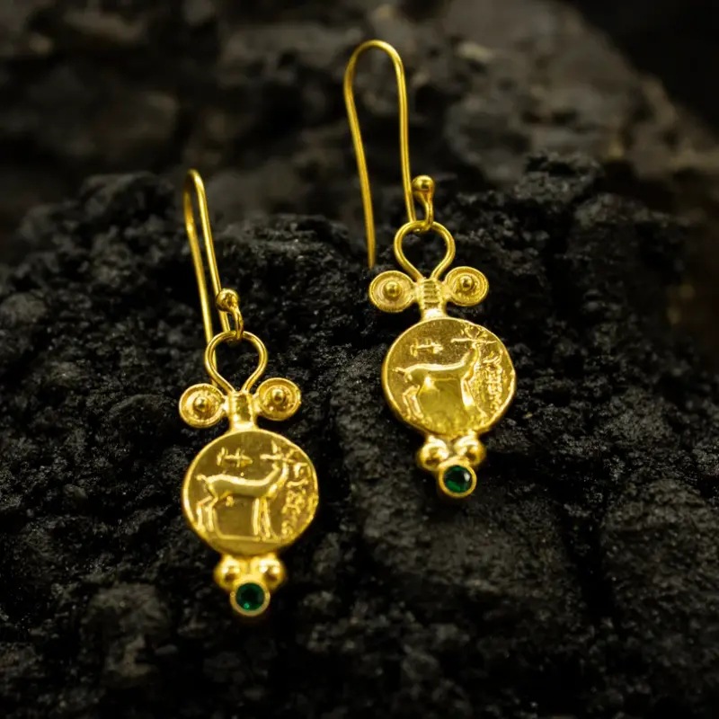 JK Vintage Gold Embossed Deer  - Vintage Fashion Market recension och pris