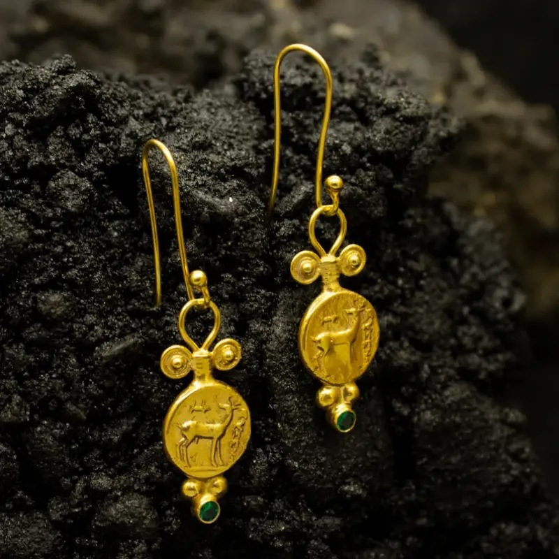 JK Vintage Gold Embossed Deer  - Vintage Fashion Market recension och pris