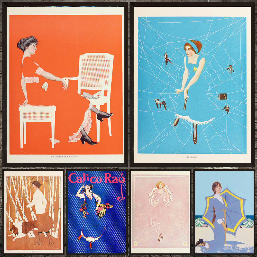American Retro Lady Poster Fad - Vintage Fashion Magazine recension och pris