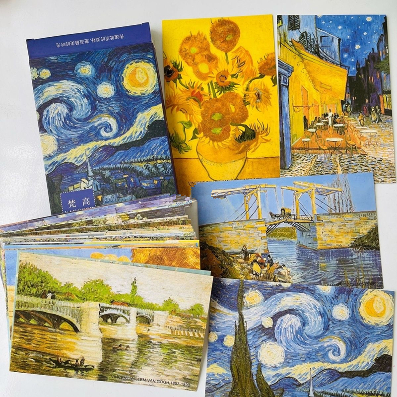 30 Sheets/Lot Van Gogh Oil Pai - Vintage Fashion Magazine recension och pris