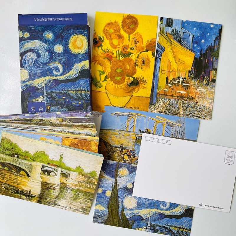 30 Sheets/Lot Van Gogh Oil Pai - Vintage Fashion Magazine recension och pris